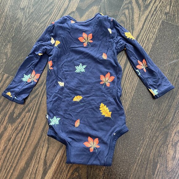 Kytebaby Bamboo Long Sleeve Bodysuit - foliage - Onesie 6-12mo - Picture 4 of 5